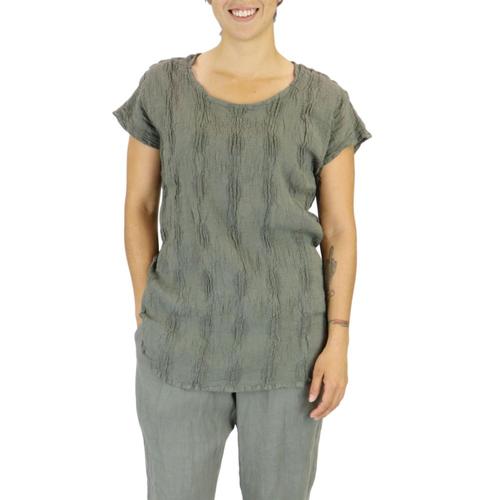 FLAX Women's Empire Tee Top Rosemarydot