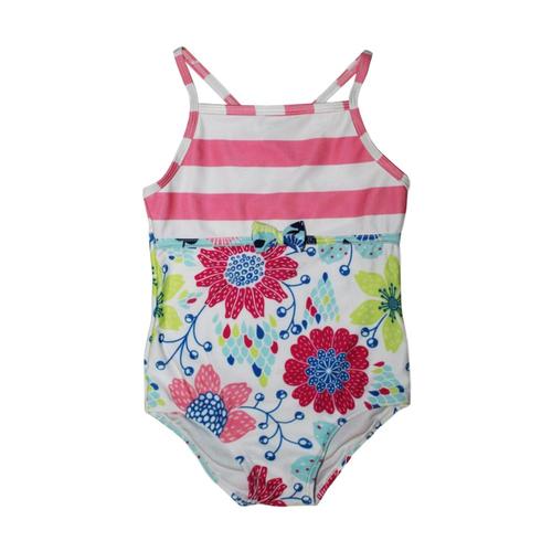 Mary Elyse Kids Lindsay Floral One Piece Swimsuit Flwrstripe