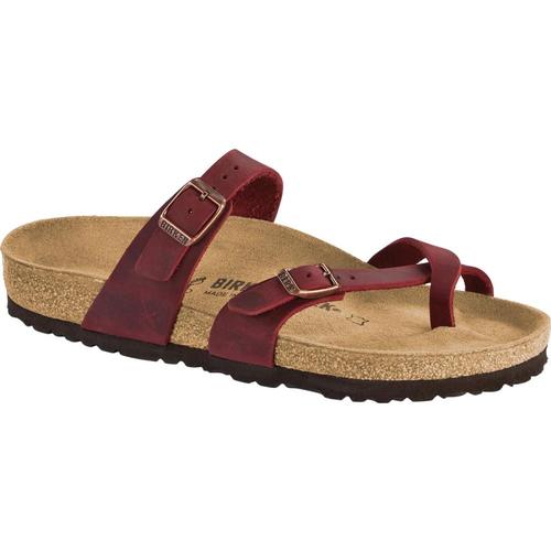 Birkenstock Women's Mayari Oiled Leather Sandals Zinfandl