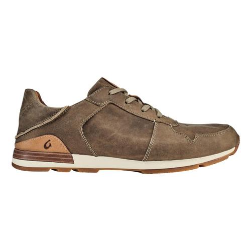 Olukai Men's Huaka'i Li Waxed Nubuck Leather Sneakers Cly.Cly_1010