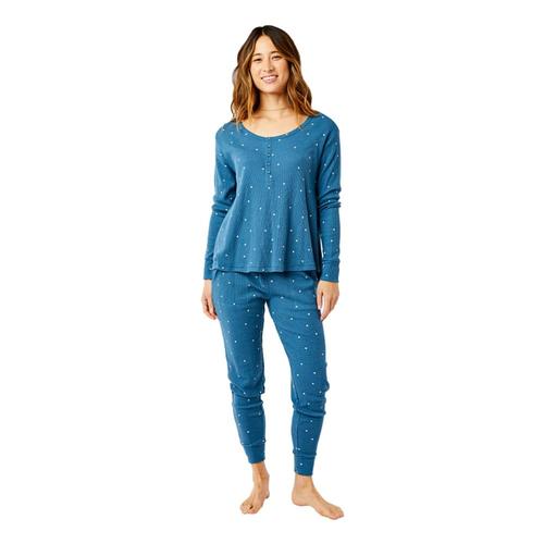 Carve Designs Women's Arleta Long Sleeve Henley River