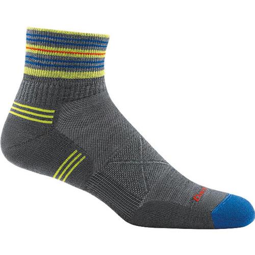 Darn Tough Men's Vertex 1/4 Ultra-Light Cushion Socks Gray