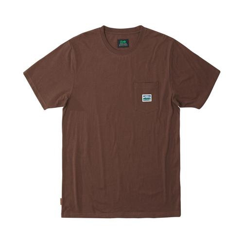 HippyTree Men's Tradesman Knit Tee Chocolate