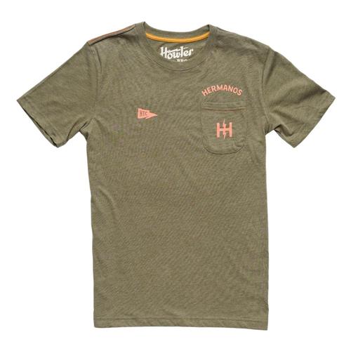 Howler Brothers Men's Hermanos Pocket T-Shirt Fatigue
