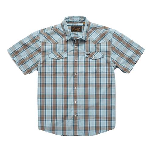 Howler Brothers Men's H Bar B Snapshirt Blue_cpb
