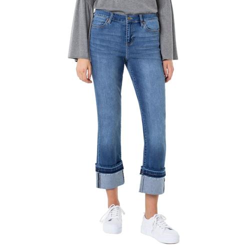 Liverpool Women's Sadie Crop Straight Wide Cuff Jeans Thurso