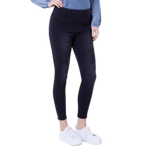 Liverpool Chloe Seamed Moto Pull-on Silky Soft Jeans Naples
