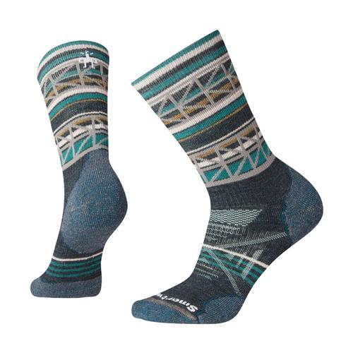 Smartwool Women's PhD Outdoor Medium Pattern Crew Socks Evergl_b96