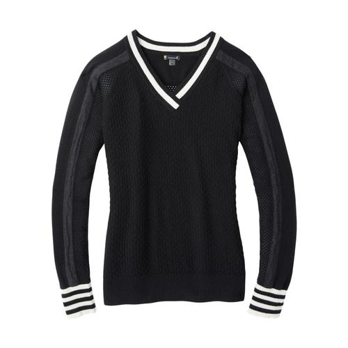 Smartwool Women's Frosted Valley V-Neck Sweater Black_001