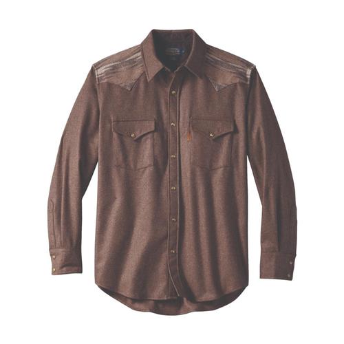 Pendleton Men's Pieced Jacquard Canyon Shirt Brwn28322