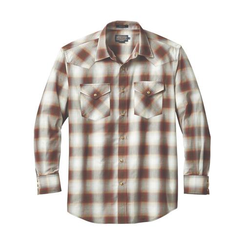 Pendleton Men's Long Sleeve Frontier Shirt Brwngry79019