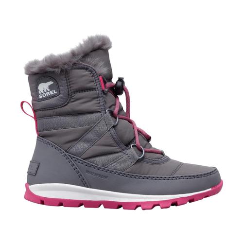 Sorel Big Kids Whitney Short Lace Boots Quarrypnk