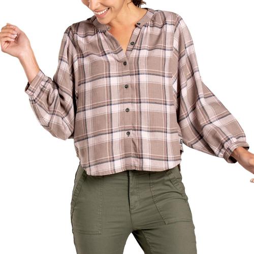 Toad&Co Women's Hartland Long Sleeve Shirt Cocoa_230
