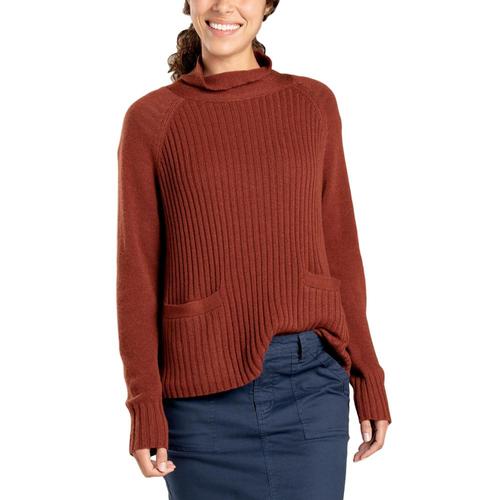 Toad&Co Women's Clementine Mockneck Sweater Paprika_843