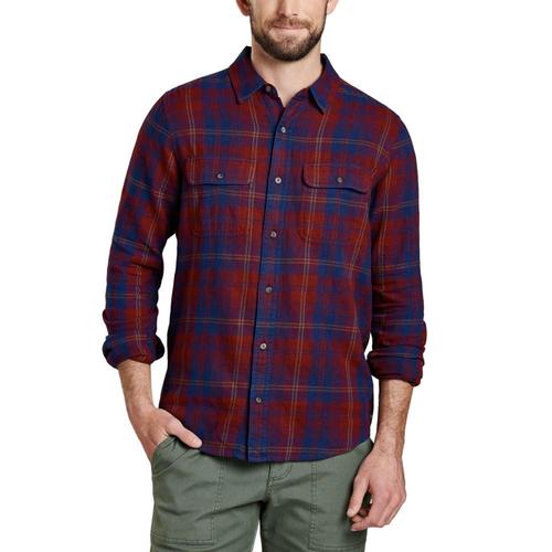 Toad&Co Indigo Flannel Long Sleeve Slim Shirt Port/531