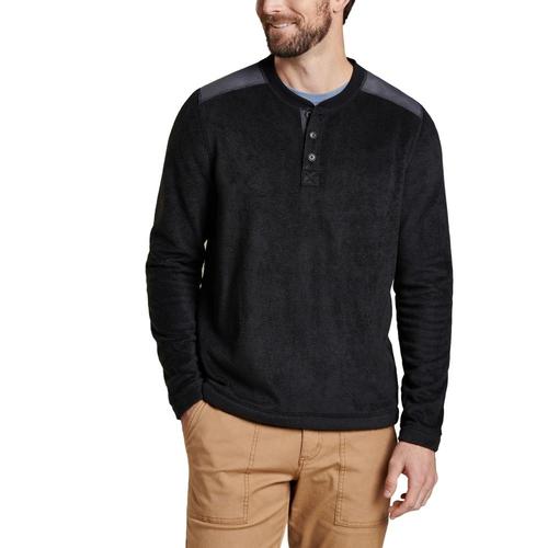 Toad&Co Men's Cashmoore Henley Long Sleeve Shirt Blk/100