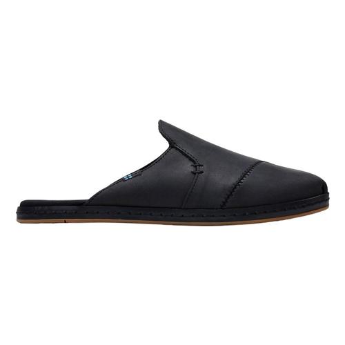 TOMS Women's Nova Wrap Black Leather Slip-Ons Blk.Lth