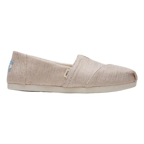 TOMS Women's Natural Metallic Woven Slip-Ons Nmetl.Wovn