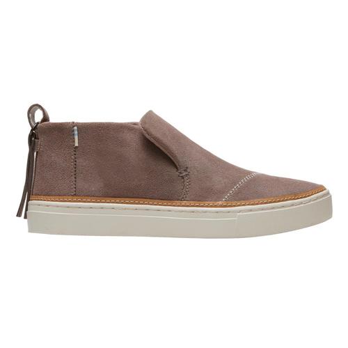 TOMS Women's Taupe Gray Suede Paxton Slip-Ons Wrtaupe