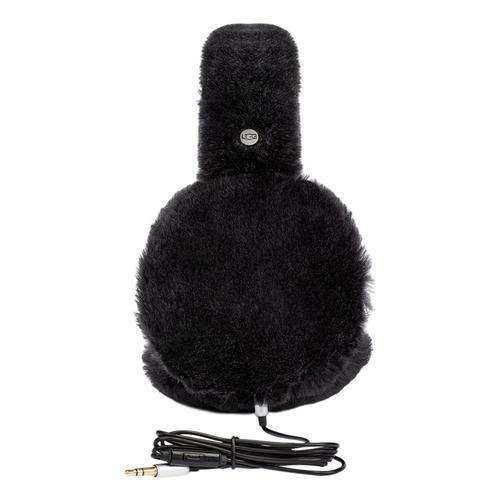 UGG Exposed Sheepskin Earmuffs Black_blk