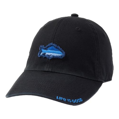 Life is Good Simple Fish Tattered Chill Cap Nightblack