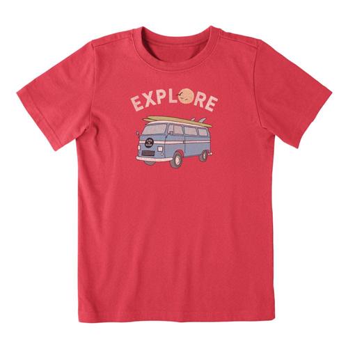 Life is Good Boys Livin' Large T-Rex Crusher Tee Americared