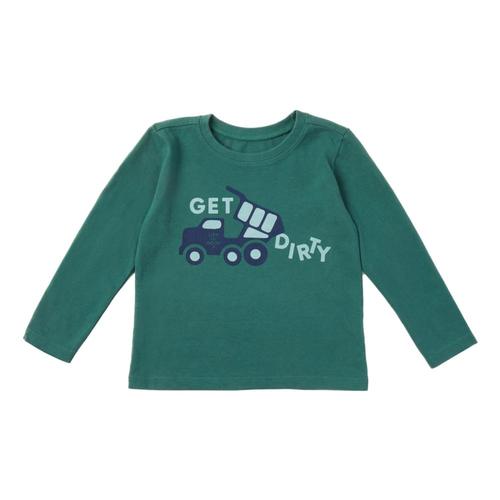 Life is Good Toddler Get Dirty Long Sleeve Crusher Tee Sprucgrn