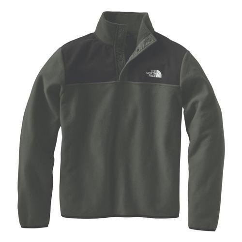 The North Face Men's TKS Glacier Snap-Neck Pullover Grn/Blk_bqw
