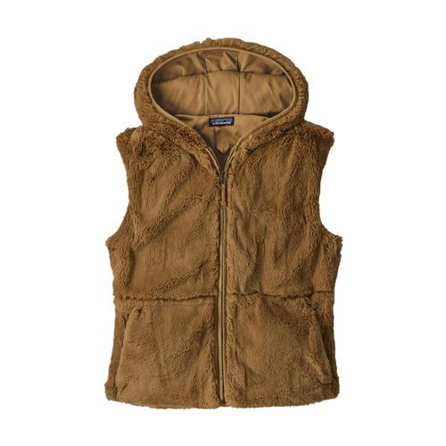 Patagonia Women's Lunar Frost Hooded Vest Tan_brta