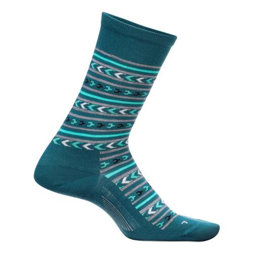 Feetures Women's Everyday Momentum Ultra Light Crew Socks Everglade