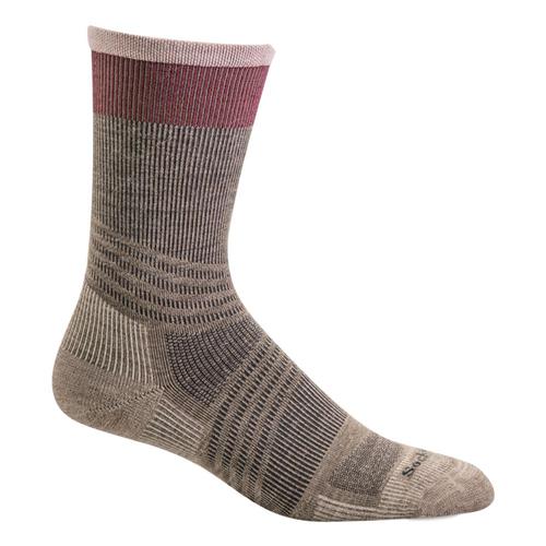 SockWell Women's Summit Crew II Compression Socks Khaki_030