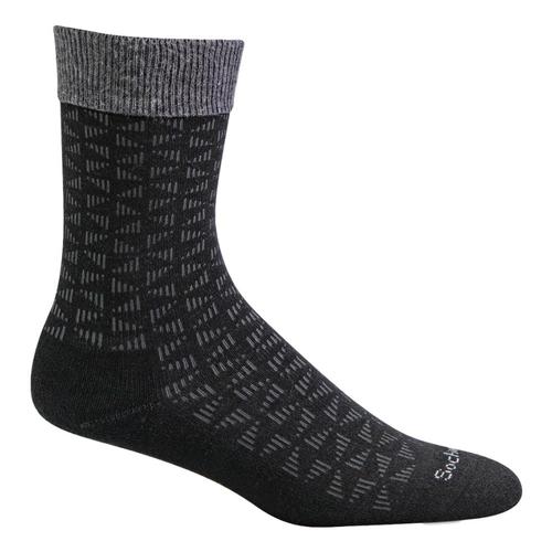 SockWell Men's Easy Street Relaxed Fit Socks Black_900