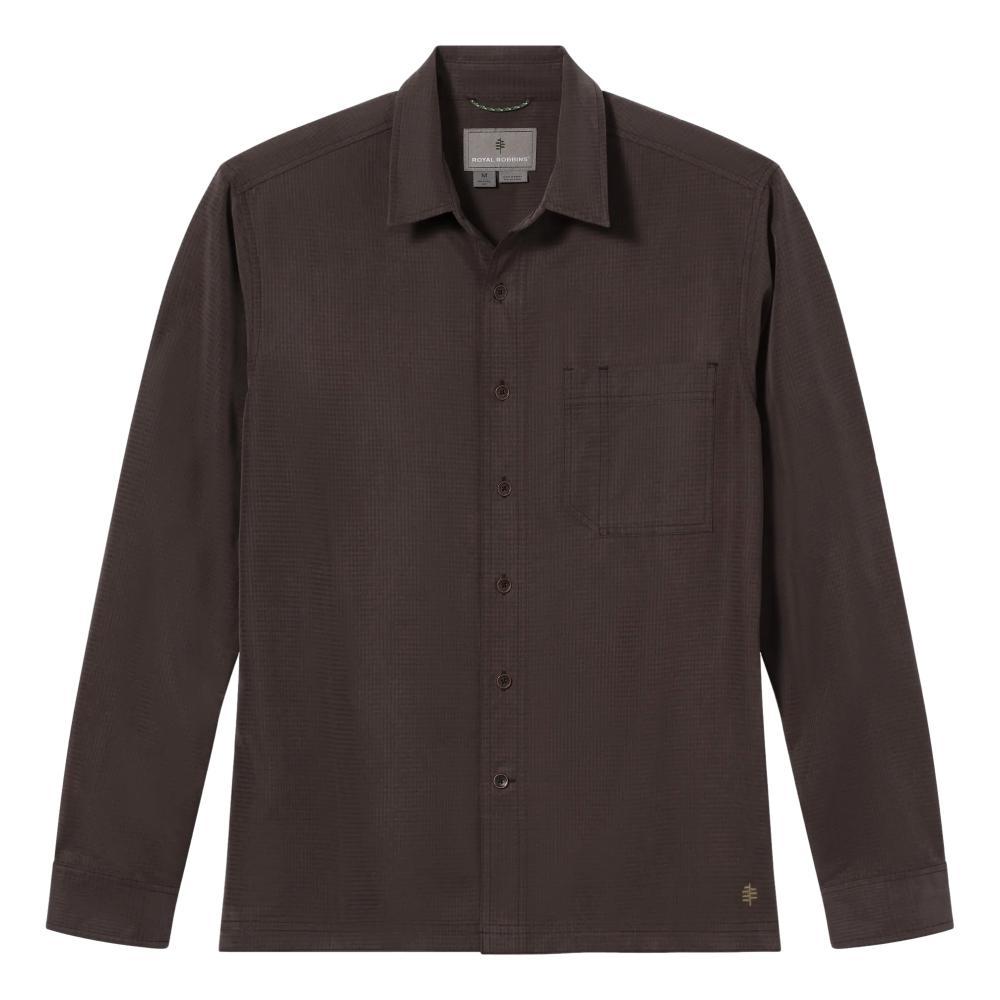 Royal Robbins Men's Desert Pucker Dry Long Sleeve Shirt JAVA_123