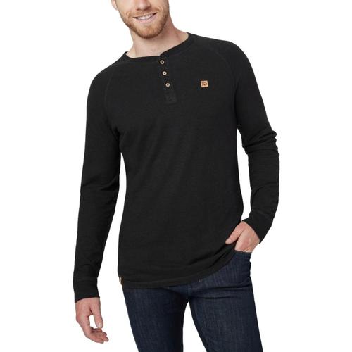 tentree Men's Boulder Long Sleeve Henley Meteorite