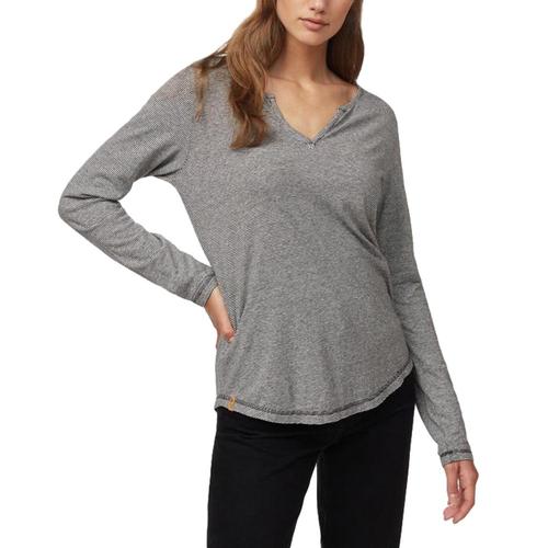 tentree Women's Moraine Long Sleeve Top Elmstripe