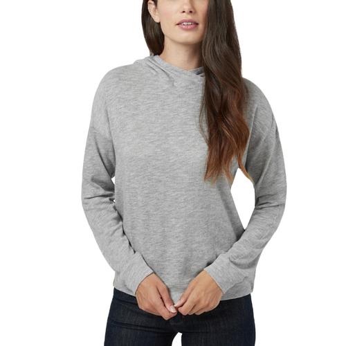 tentree Women's Burney Knit Hoodie Risegrey
