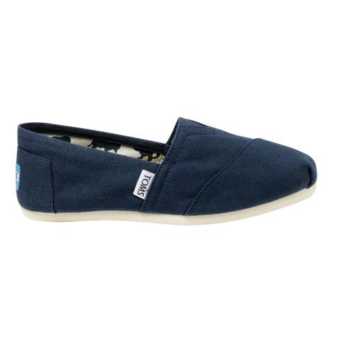 TOMS Women's Classic Canvas Shoes - Navy Navy
