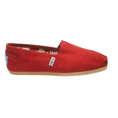 TOMS Women's Classic Canvas Shoes - Red Red