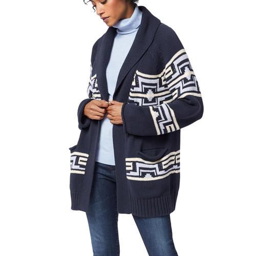 Pendleton Women's Las Cruces Cotton Cardigan Indigo_73738