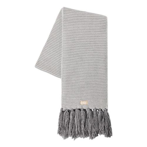 UGG Women's Chunky Knit Scarf with Fringe Lgrey_lgry