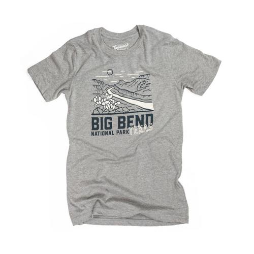 The Landmark Project Unisex Big Bend Motif Tee Smokeg_865