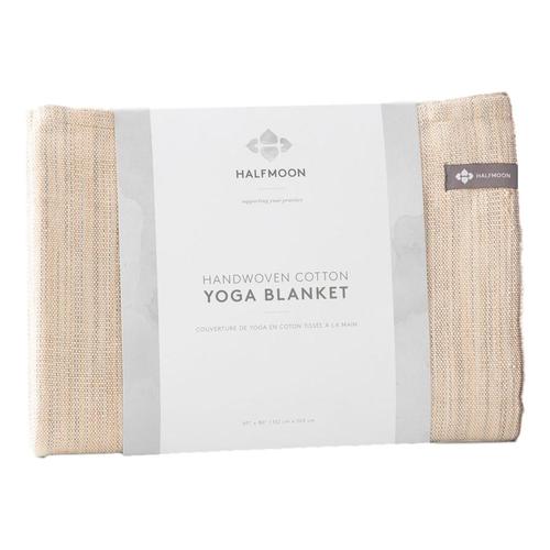 Halfmoon Cotton Yoga Blanket - Melange Sandstone