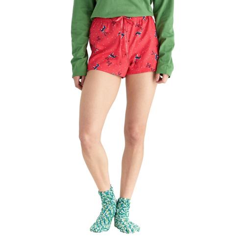 Life is Good Women's Reindeer Snow LIG Classic Sleep Boxers Americana