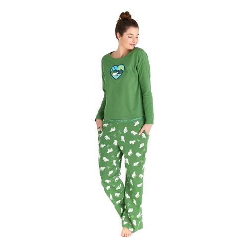 Life is Good Women's Polar Bear LIG Snuggle Up Sleep Pants Freshpine