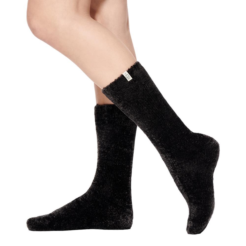 UGG Women's Leda Cozy Socks BLACK_BLK