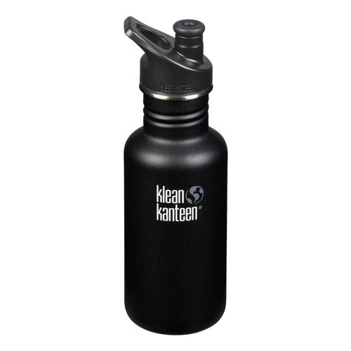 Klean Kanteen Classic Bottle w/Sport Cap - 18oz Shale_black