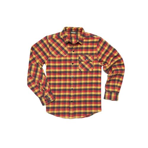 Howler Brothers Kids Harker's Flannel Pilgrim Plaid Shirt Mlwgold
