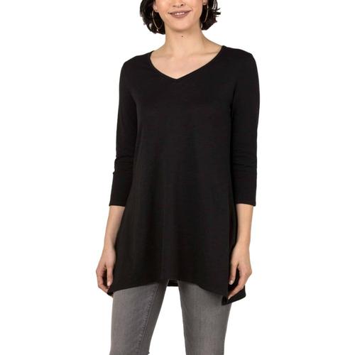 Indigenous Designs Women's Organic Essential Slub Tunic Black