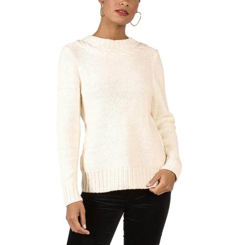 Indigenous Designs Women's Frise Cable Crew Sweater Ivory