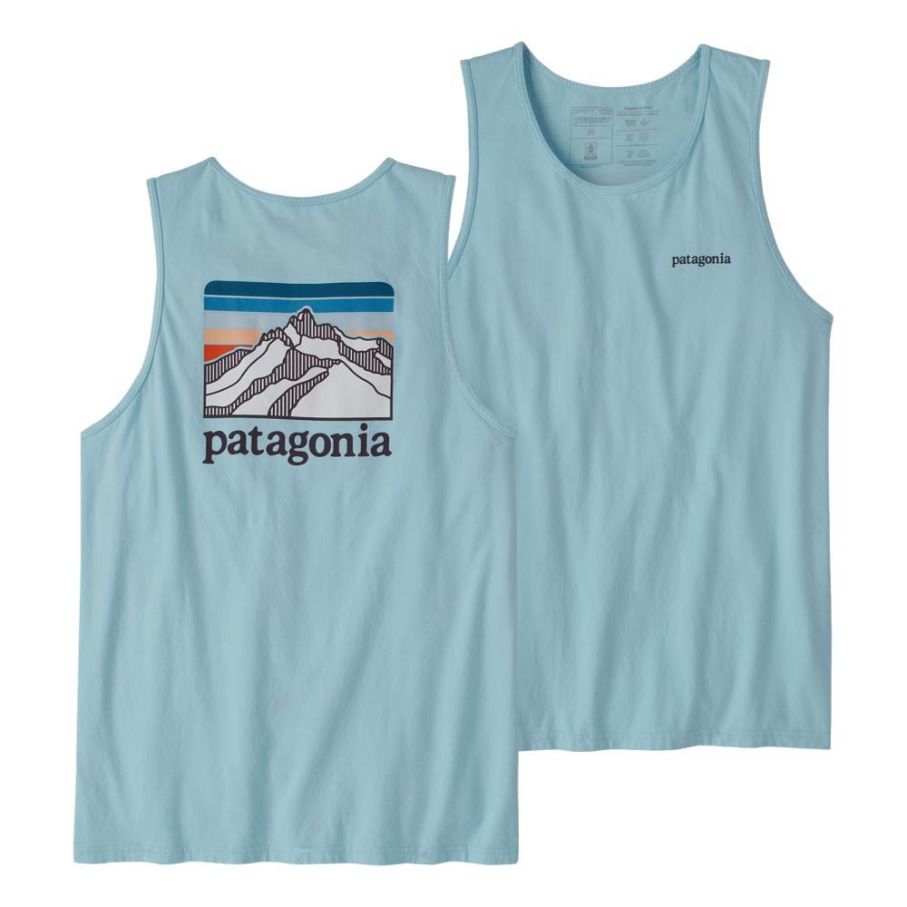 Patagonia Men's Line Logo Ridge Organic Cotton Tank FBLUE_FINB